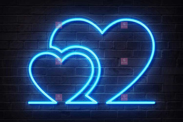 Hearts Neon Sign - Image 3