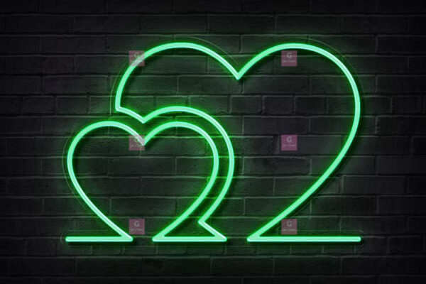 Hearts Neon Sign - Image 2